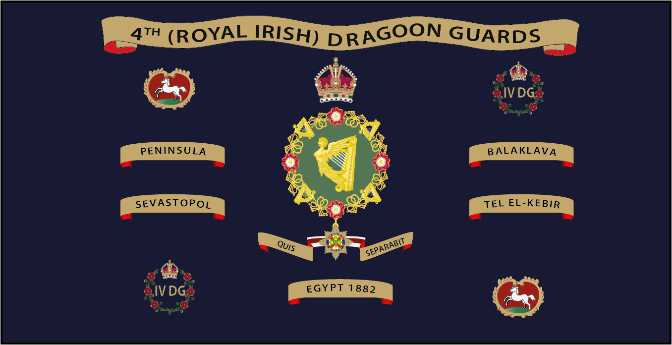 4th Royal Irish Dragoon Guards Drum Emblazon